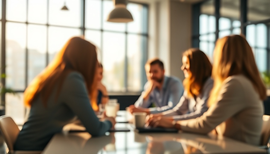 Abstract meeting scene on Promotion Dynamics in Trade and E-Commerce.