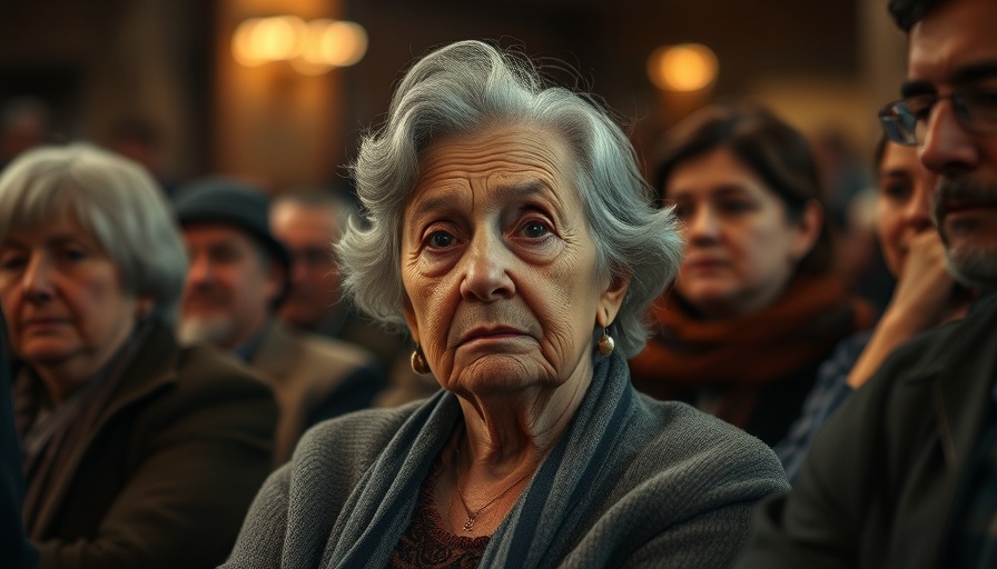 Distressed woman in group after Northern Nigeria mosque attack.