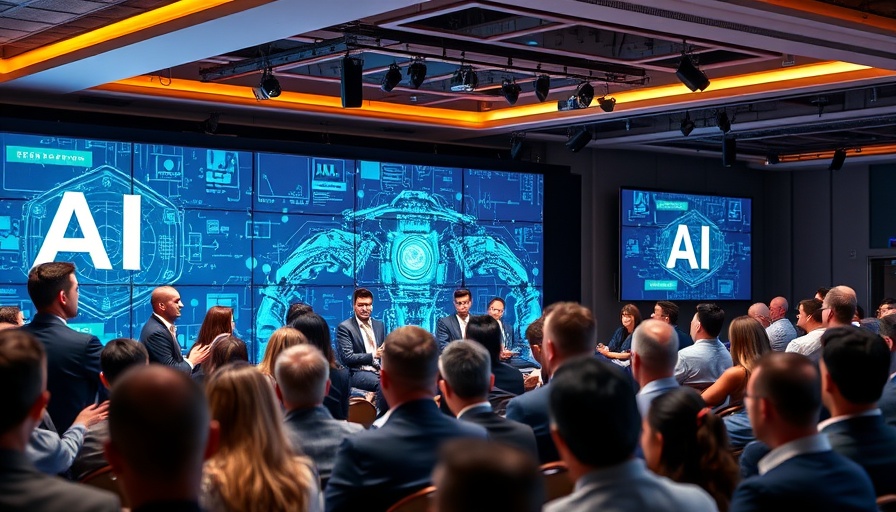 Diverse panel discussing AI at CNBC Africa summit, vibrant setting