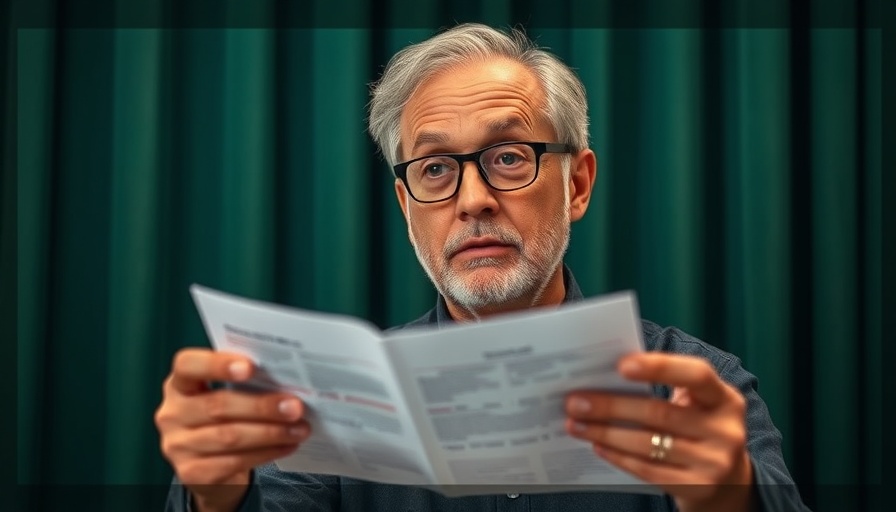 Middle-aged man presenting on brain light emission, green background.