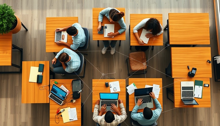 Children in classroom with AI network overlay, AI in Education.