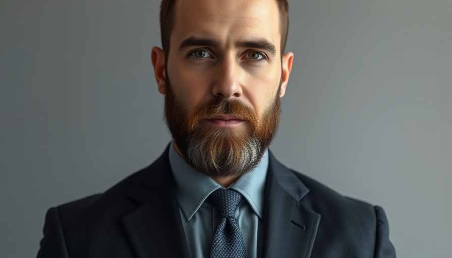 Chief Revenue Officer at Clinton National Airport close-up portrait.