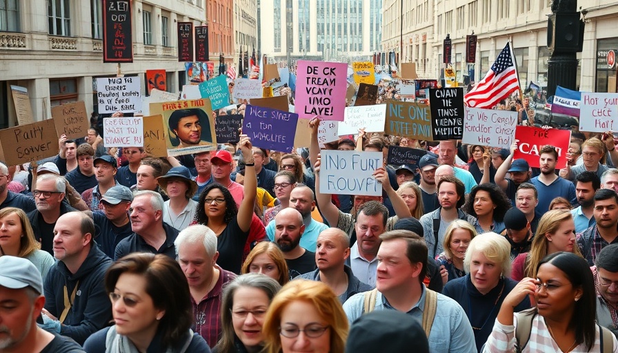 Protesters in Australia rally against Gaza genocide holding signs.