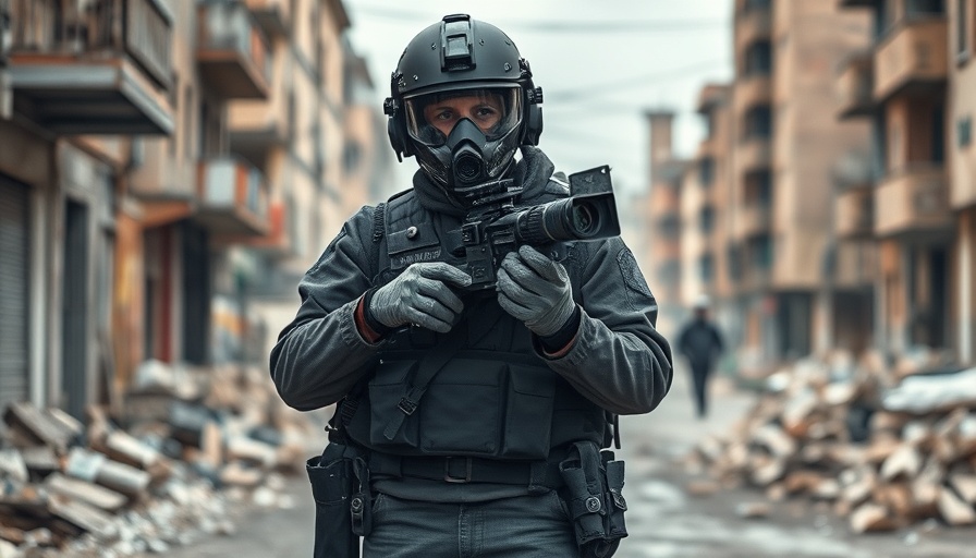 Journalist Shireen Abu Akleh reference image in urban conflict.