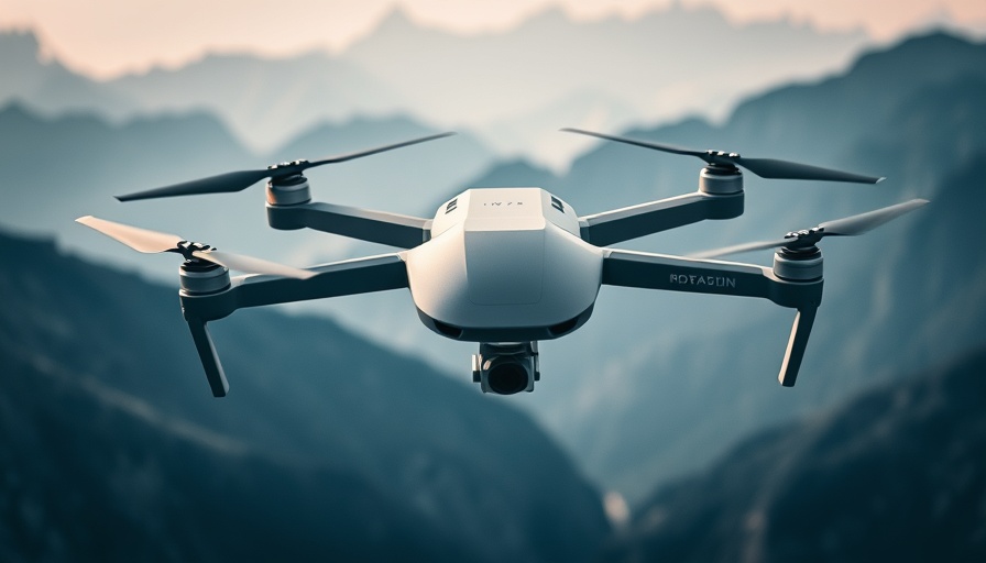 SWITCH UAV with DGCA certification soaring over mountains.