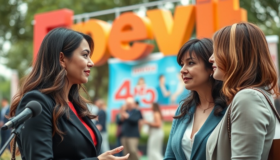 Africa Trade event interview with two professional women.