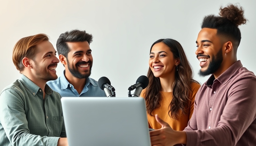 Diverse group discussing AI policy and governance for Africa in a podcast setting.