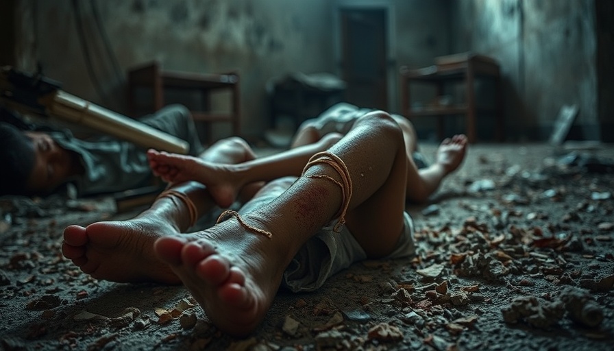 Tragic impact of Gaza City bombardment with injured children.