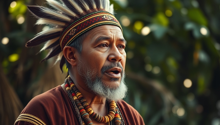 Indigenous chief justice Ugo Aguilar Mexico speaking on legal matters.