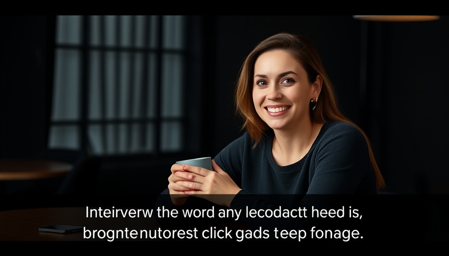 What Does It Mean To Be Human in the Age of AI interview setting, smiling woman holding a mug.