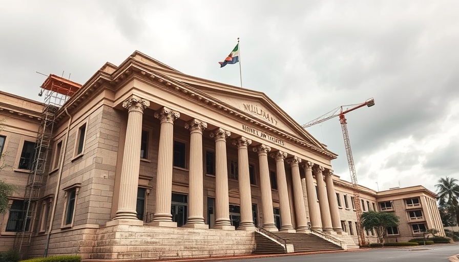 Milimani Law Courts building showcasing classic architecture, Fintech VAT exemption Kenya context.