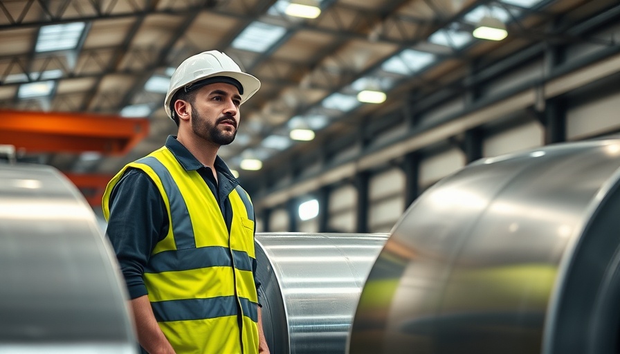 Workers inspecting metal coils in industrial warehouse related to deep-sea ports Africa.