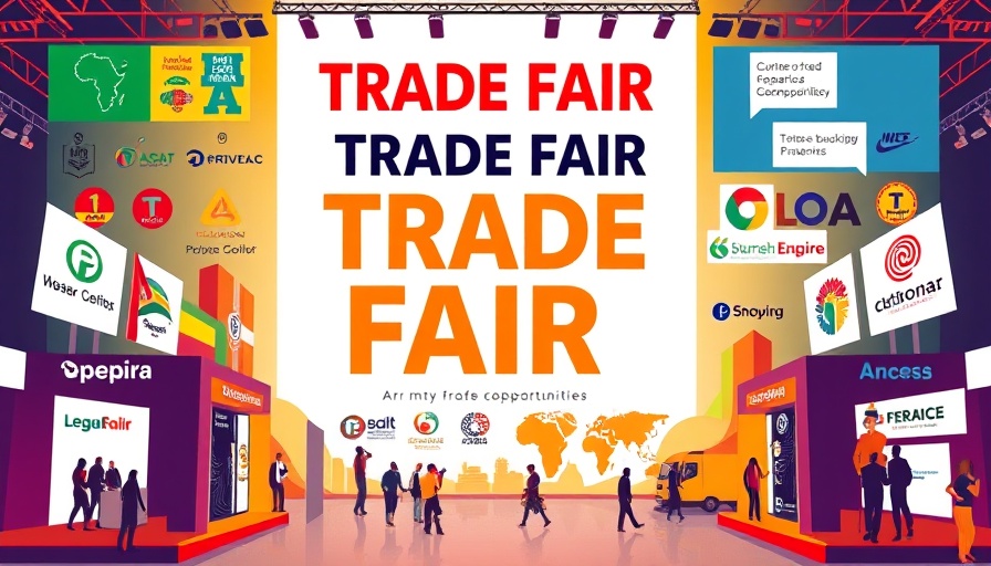 Africa Trade promotional graphic for Intra-African Trade Fair 2025.