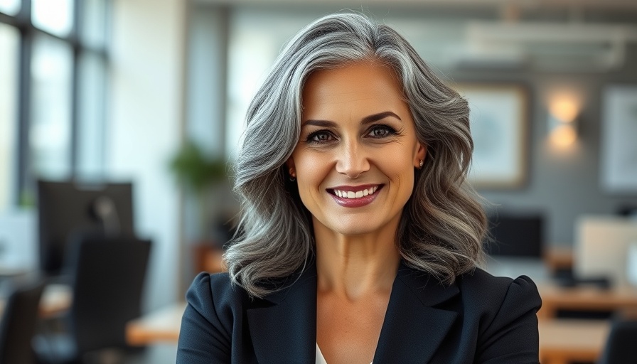 RS&H new CEO Lisa Robert smiling portrait in an office setting.