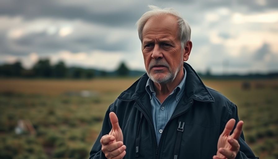 Germany's Environmental Scandal: Professional man discussing outdoors.