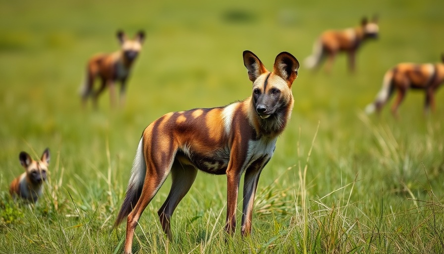 African Wild Dog observing surroundings in savanna, African Wild Dog Diet Analysis