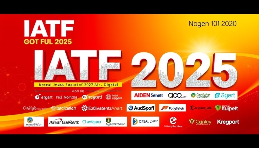 IATF 2025 event graphic highlighting Africa trade opportunities.