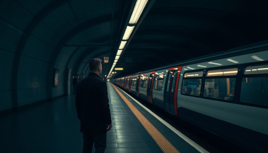 London Underground station during strikes, quiet platform.