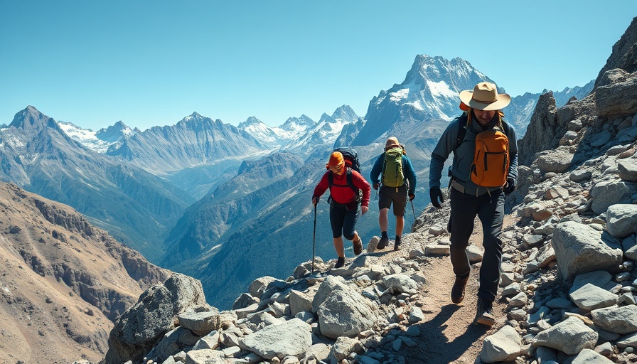 Albania's untouch nature documentary: hikers on mountain.