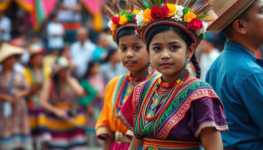 Maya of Belize cultural festivity with traditional attire.