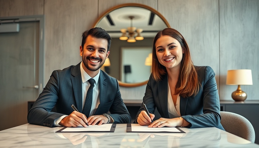 Professionals in South Africa logistics sector signing documents.