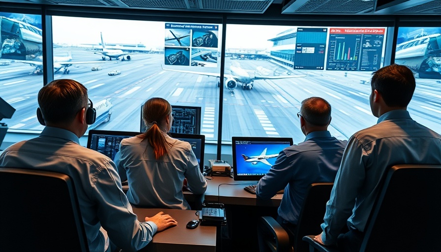 Advanced Air Mobility at Orlando International Airport control room.