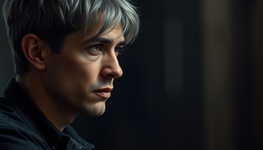 Thoughtful young man discusses anti-Japanese sentiment online.