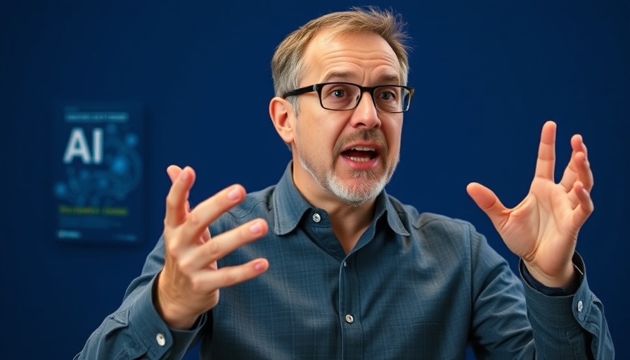 AI expert discusses AI Revolution in Healthcare, dynamic and engaging scene.