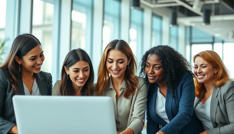 Germany's skilled labor shortage: diverse women in office discussing.