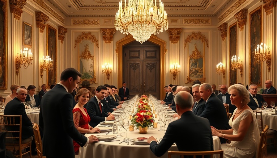 Trump's Unprecedented State Visit in the UK amidst formal gathering.