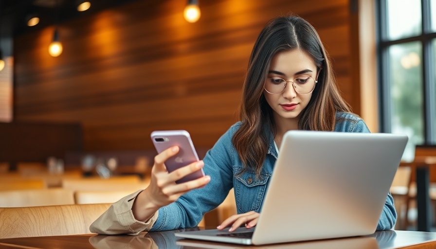 Africa's talent at home: Young woman working in modern cafe.