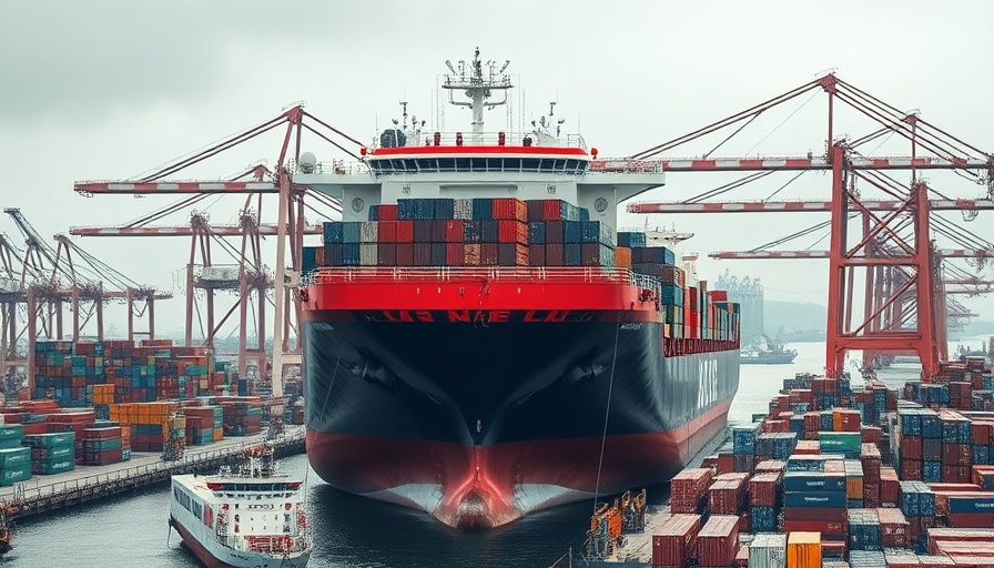 Large cargo ship at port highlighting Africa-China Trade.