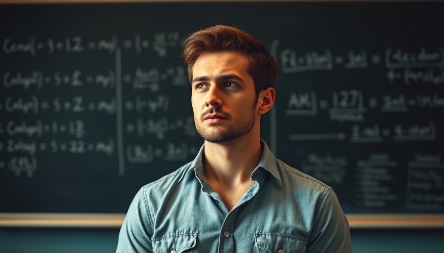 Can AI Be Trusted as a Judge - Man in thoughtful pose before equations.