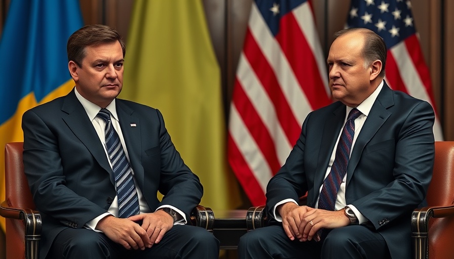 Trump's support for Ukraine discussed in a diplomatic setting with flags.