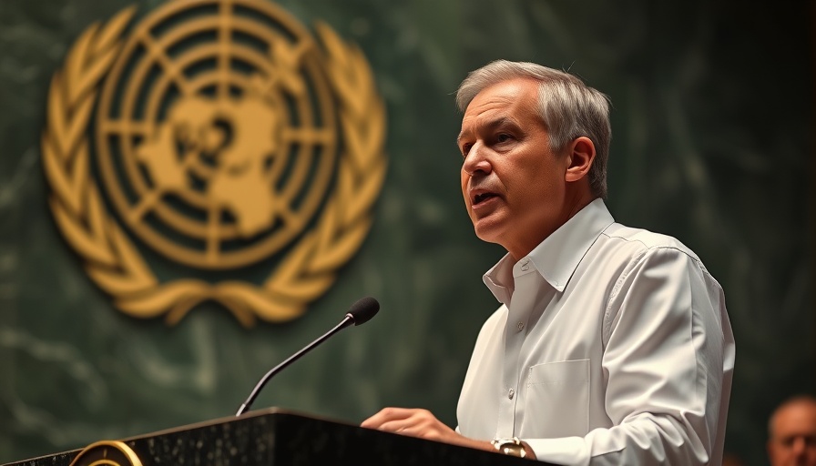 Colombia condemns Israel Gaza atrocities speaker at UN assembly.