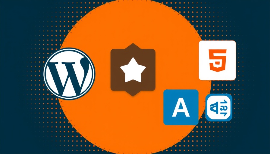 Illustration of WordPress Block Developer Tool on bright orange background