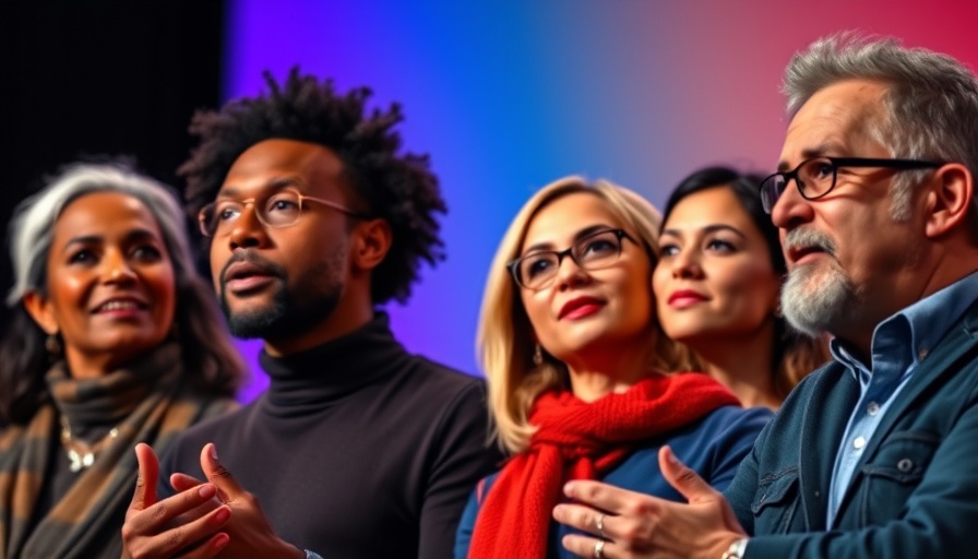 Diverse TED Talk speakers discussing modern parenting perspectives.