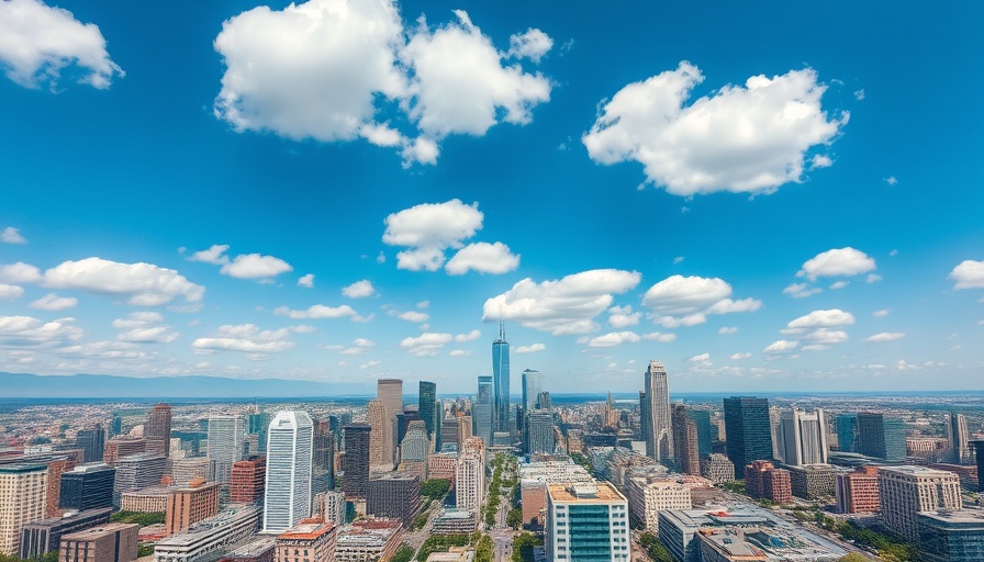 Aerial view of modern Botswana cityscape showcasing urban growth