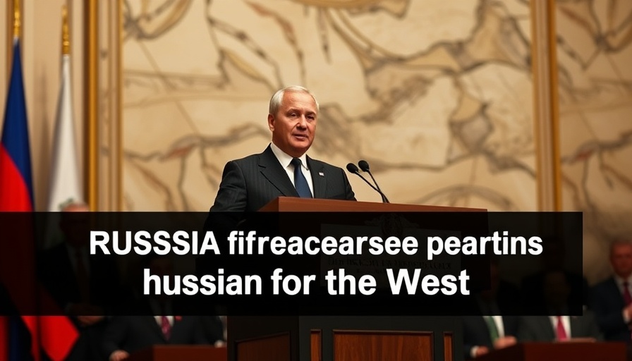 Russia's decisive response to the West: official delivering speech.