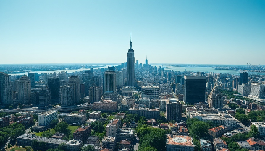 City skyline with seismic line representing San Andreas Fault Earthquake Preparation.