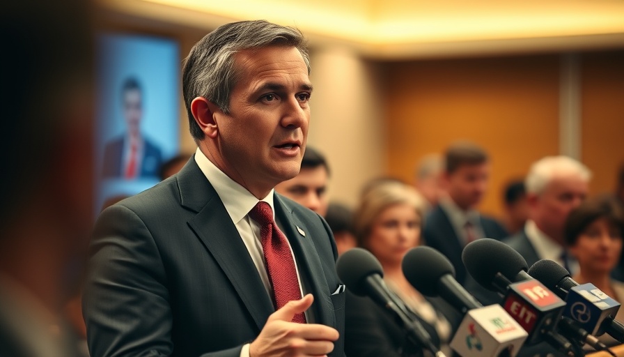 Man speaking at a press conference about Zohran Mamdani racial identity.