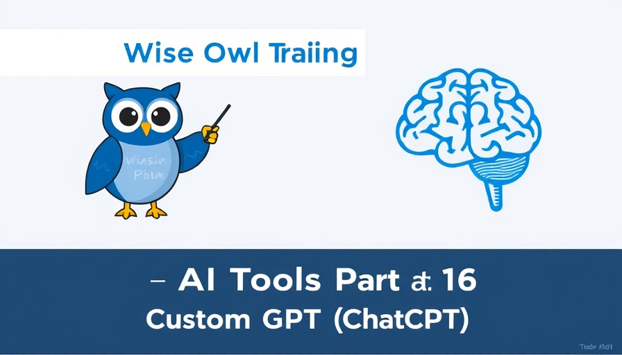 Educational slide on Custom GPTs with owl and brain illustration.
