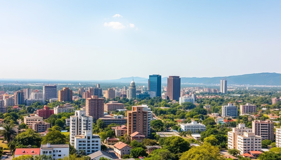 Malawi urban landscape showcasing economic growth and development.