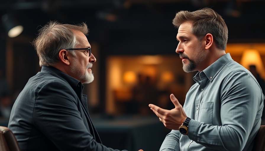 Two men discuss Israel's strategy on a talk show video thumbnail.