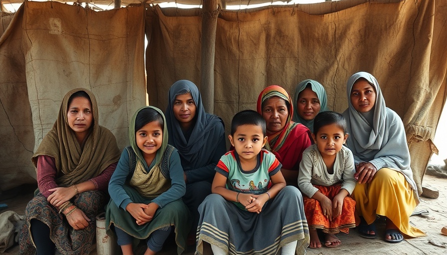 Gaza ceasefire hopes: Families in makeshift shelter displaying resilience and hope.