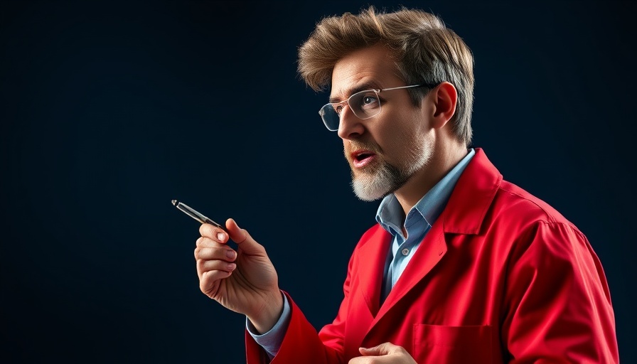 Man in red lab coat explains why blue jays aren't really blue.