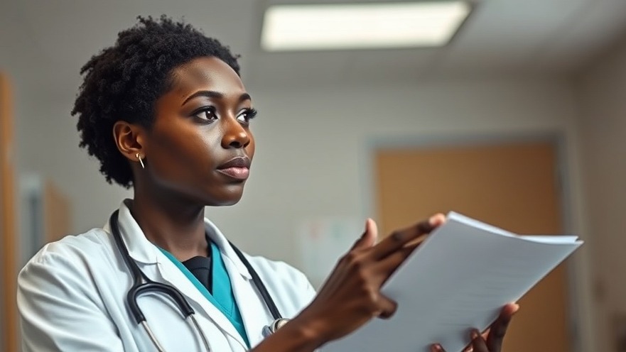 Professional African female doctor explaining feminine hygiene and menstrual health.