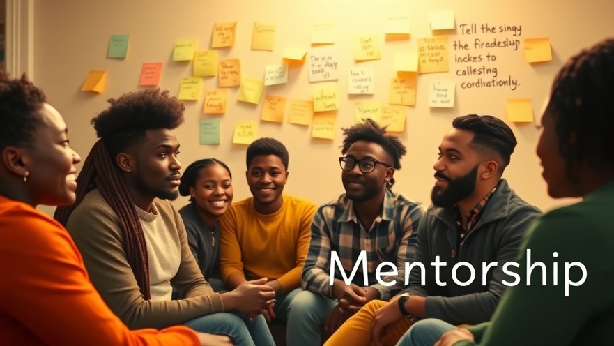 Diverse young African entrepreneurs engaged in vibrant mentorship discussion.
