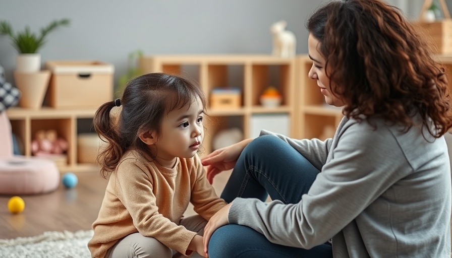 Therapist supporting child in room, concept of restraint collapse.