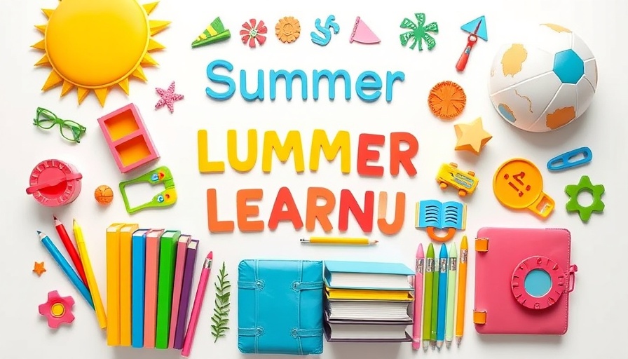 Colorful summer resources for autistic children, educational materials.